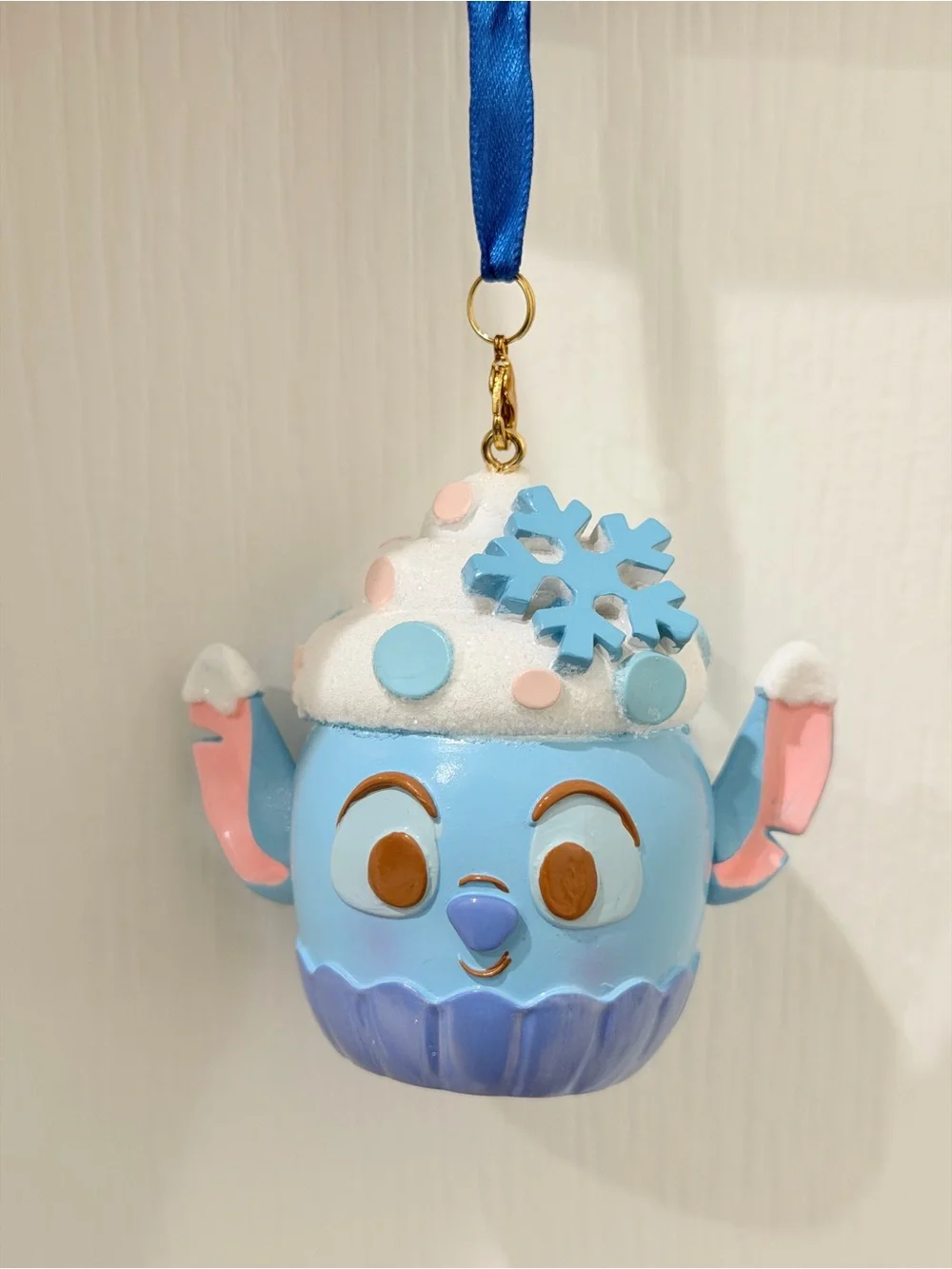 Disney Blue & Pink Stitch Cupcake Key/Card Holder